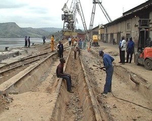 les travaux de réhabilition du quai 4/Infobascongo