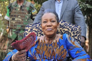 Cathérine Samba,présidente de la RCA/(Photo Issouf Sanogo. AFP)