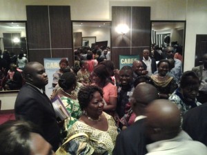 Des participants à la sortie officielle du Cabef à Kinshasa(Sultani)/Infobascongo