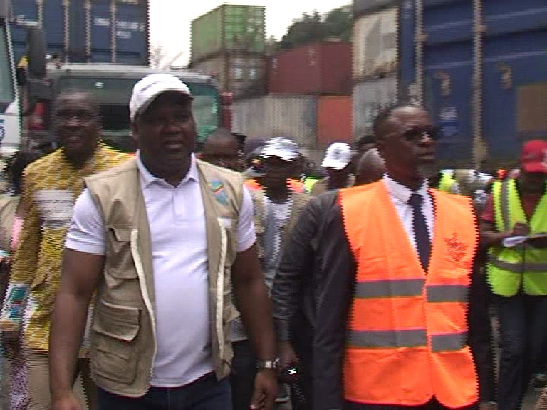 RDC :équipements électoraux réceptionnés au port de Matadi par le président de la CENI