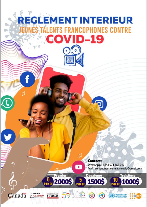 Le concours jeunes talents francophones contre le covid-19 dévoile ses lauréats jeudi 24 septembre à Kinshasa