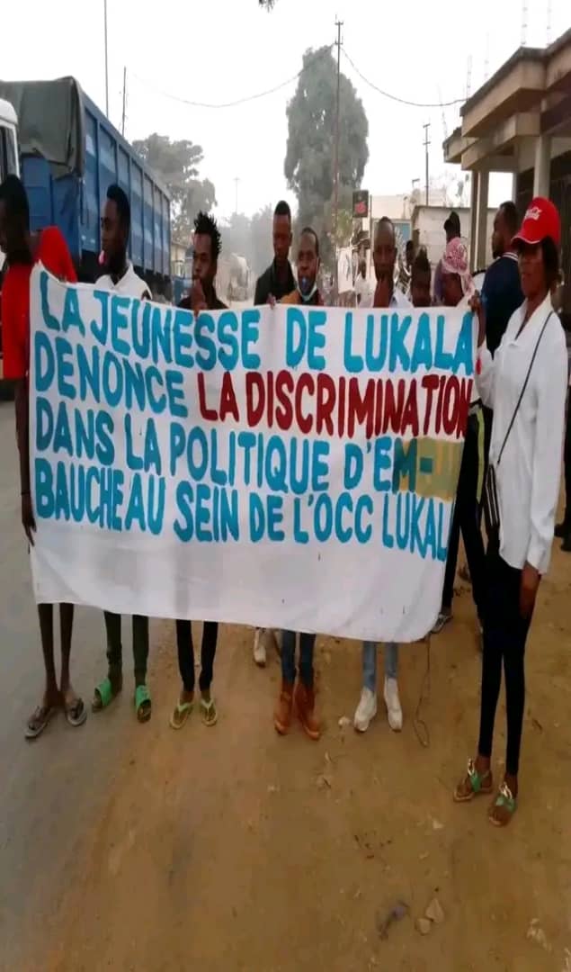 Des jeunes de Lukala dénoncent la discrimination dans la politique d’embauche à l’OCC